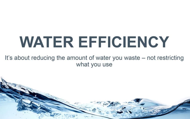 Water Efficiency – why we should, how we could
