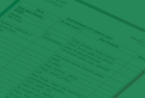 Sustainability Checklists for childcare nurseries