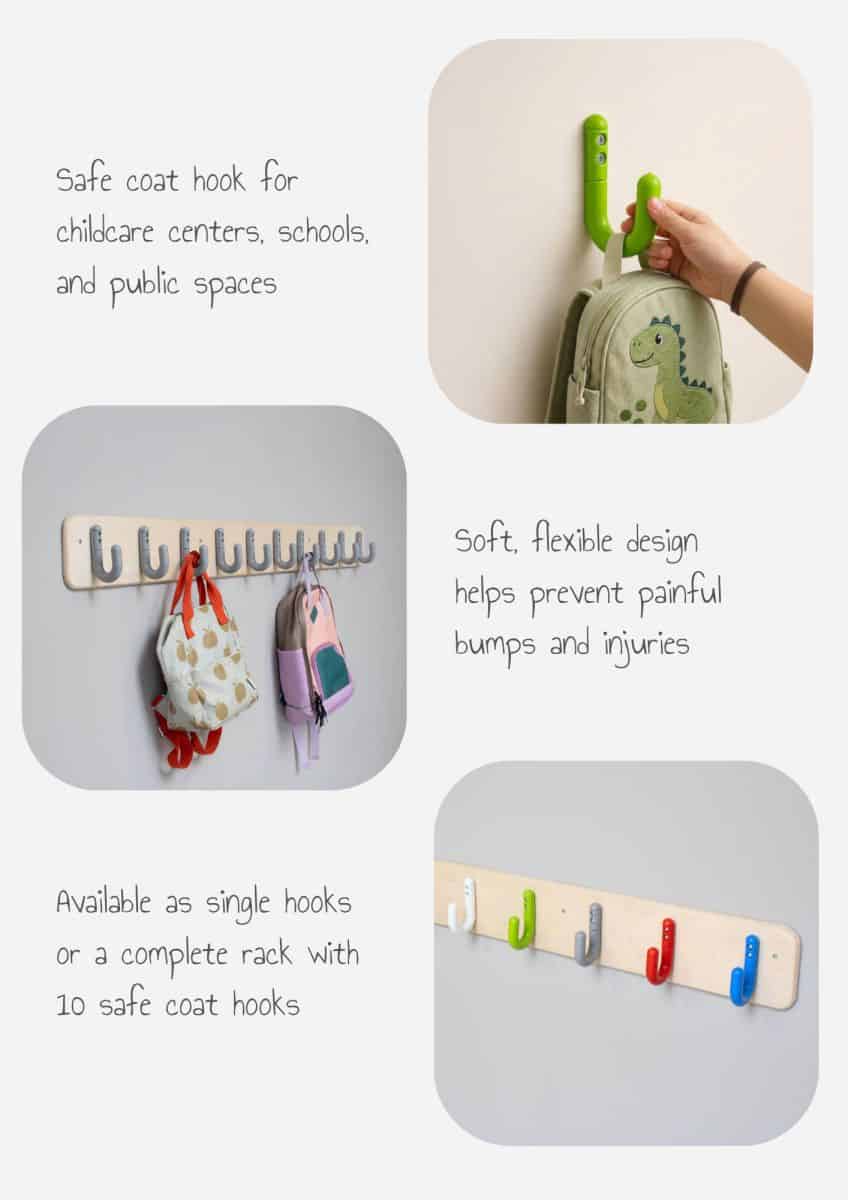 Arte Viva Safe Coat Hook & Rack