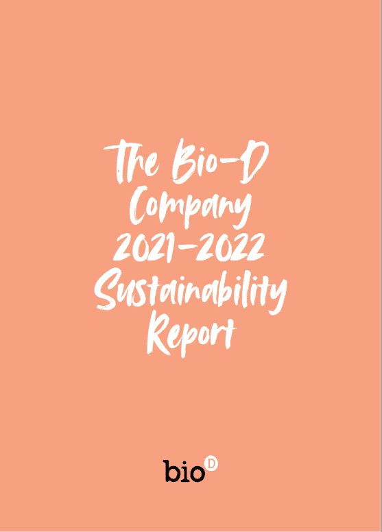 Bio-D Sustainability Report 2022 for 2021 image